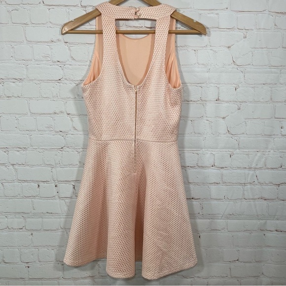 Crystal Doll Dress Womens Size Small Pink Eyelet Fit & Flare Casual Textured - Picture 8 of 13